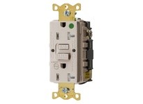 Hubbell Wiring GFTRST83LAB 20A COM HG SELF TEST TR ALARM GFR | YarinInd