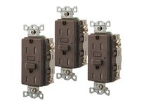 Hubbell Wiring GFTW153 15A RESI GFR TRWR BROWN