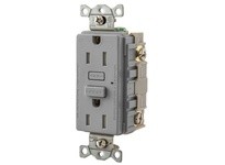 Hubbell Wiring GFTW15GY 15A RESI GFR TRWR GRAY