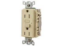 Hubbell Wiring GFTW15I 15A RESI GFR TRWR IVORY
