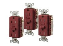 Hubbell Wiring GFTW15R3 15A RESI GFR TRWR RED | YarinInd