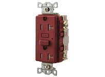 Hubbell Wiring GFTW20R 20A RESI GFR TRWR RED | YarinInd