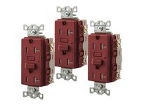 Hubbell Wiring GFTW20R3 20A RESI GFR TRWR RED | YarinInd