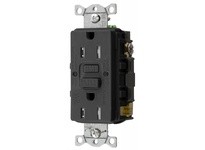 Hubbell Wiring GFTWRST15BK 15A COM SELF TEST TRWR GFR BLACK | YarinInd