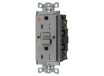 Hubbell Wiring GFTWRST15GYIG 15A COM SELF TEST TRWR IG GFR GRAY