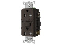 Hubbell Wiring GFTWRST20 20A COM SELF TEST TRWR GFR BROWN