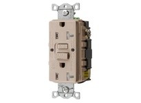 Hubbell Wiring GFTWRST20AL 20A COM SELF TEST TRWR GFR Almond | Industrial Supplies