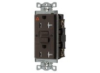 Hubbell Wiring GFTWRST20IG 20A COM SELF TEST TRWR IG GFR BROWN