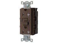Hubbell Wiring GFTWRST20SNAP 20A COM SELF TEST TRWR SNAP GFR BROWN | Reliable Industrial Supplies