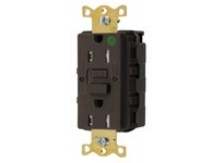 Hubbell Wiring GFTWRST82SNAP 15A COM HG SELF TEST TRWR SNAP GFR BROWN | Industrial Supplies