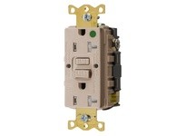 Hubbell Wiring GFTWRST83AL 20A COM HG SELF TEST TRWR GFR Almond | Industrial Supplies