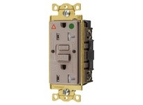 Hubbell Wiring GFTWRST83ALIG 20A COM HG SELF TEST TRWR IG GFR ALMOND