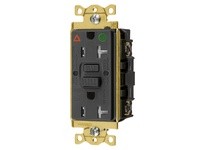 Hubbell Wiring GFTWRST83BKIG 20A COM HG SELF TEST TRWR IG GFR BLACK