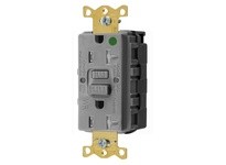 Hubbell Wiring GFTWRST83SNAPGY 20A COM HG SELF TEST TRWR SNAP GFR GRAY | YarinInd