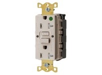 Hubbell Wiring GFTWRST83SNAPLA 20A COM HG SELF TEST TRWR SNAP GFR LT AL