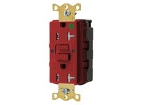 Hubbell Wiring GFTWRST83SNAPRNA 20A COM ST TRWR HG SNAP GFR USA RED
