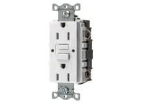 Hubbell Wiring GFWRST15W 15A COM SELF TEST WR GFR White | Industrial Supplies