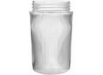 RAB GL100PG PERMAGLOBE 100 SERIES CLEAR PRISMATIC FLAT BOTTOM