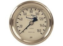 Dixon GLSSC160 Stainless Liquid Filled Center Back Mount Gauge