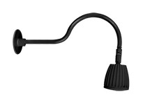 RAB GN1LED13NB Gooseneck Style1 13W Neutral LED No Shade Black