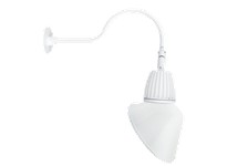 RAB GN1LED13NSACW Gooseneck Style1 13W Neutral LED ANG Cone Shade Spot REFL