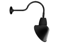 RAB GN1LED13YACB Gooseneck Style1 13W Warm LED Angled Cone Shade | YarinInd