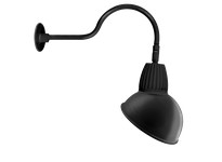 RAB GN1LED26NSADB Gooseneck Style1 26W Neutral LED 15" AD Shade Spot REFL Black