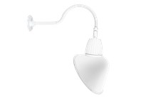 RAB GN1LED26YACW Gooseneck Style1 26W Warm LED 15" Angled Cone Shade | YarinInd