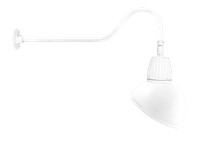 RAB GN2LED13YRADW Gooseneck Style2 13W Warm LED 15" AD Shade RECT REFL White