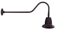 RAB GN2LED26NST11A Gooseneck Style2 26W Neutral LED 11" Straight Shade Bronze