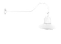 RAB GN2LED26YRSTW Gooseneck Style2 26W Warm LED 15" Shade | Industrial Lighting