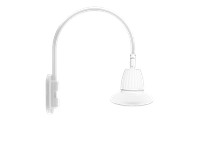 RAB GN4LED13NST11W Gooseneck Style4 13W Neutral LED 11" Straight Shade White