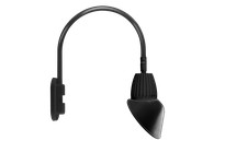 RAB GN4LED26NSAC11B Gooseneck Style4 26W Neutral LED 11" AC Shade Spot REFL Black