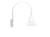 RAB GN5LED13YST11W Gooseneck Style5 13W Warm LED 11" Straight Shade White | Quality Lighting