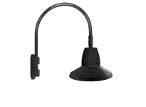 RAB GN5LED26NRSTB Gooseneck Style5 26W Neutral LED 15" ST Shade RECT REFL Black