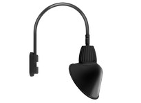 RAB GN5LED26YSACB Gooseneck Style5 26W Warm LED 15" AC Shade Spot REFL Black