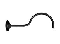 RAB GOOSE1B Gooseneck Style1 24 From Wall 1/2 NPS Thread Black