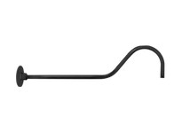 RAB GOOSE2B Gooseneck Style2 35 From Wall 1/2 NPS Thread Black | Industrial Lighting