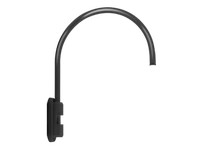 RAB GOOSE5B Gooseneck Style5 Pole 20 High 19 From Pole | Durable Industrial Lighting