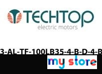 Techtop GR3-AL-TF-100LB35-4-B-D-4-BRK 4 HP 1800RPM 230/460 V TEFC THREE PHASE IEC Motor