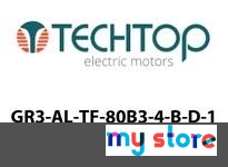 Techtop GR3-AL-TF-80B3-4-B-D-1 230/460 3Phase 1 HP 1745 RPM TEFC Mounting B3 Motor
