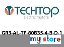 Techtop GR3-AL-TF-80B35-4-B-D-1 31/78 D Flanges 1 HP 1800 RPM 230/460V Motor
