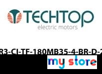 Techtop GR3-CI-TF-180MB35-4-BR-D-25 25HP 1800RPM IEC (METRIC) Three Phase TEFC