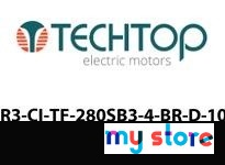Techtop GR3-CI-TF-280SB3-4-BR-D-100 100 HP 1800RPM 230/460V Motor | High-Performance IEC TEFC