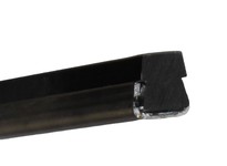 POBCO GRAFLATSD GUIDE RAIL FLAT TOP BLACK ANTI STATIC UHMW WITH SS SHEATH 10 FT/#60 CHAIN