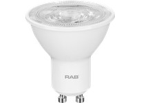 RAB GU10-4.5-850-35D-DIM SMALL REFLECTORS 350 LUMENS GU10 4.5W BASE GU10 80CRI 5000K 35 DEGREE BEAM SPREAD DIMMABLE