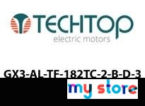 Techtop GX3-AL-TF-182TC-2-B-D-3 3 HP 3600RPM 208-230/460 V 182TC GX3 ALUMINUM TEFC THREE PHASE