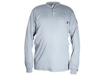 MCR H1GXL FR Long Sleeve Henley Shirt Gray