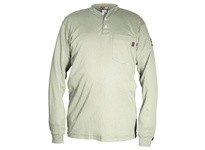 MCR H1TXL FR Long Sleeve Henley Shirt Tan | Durable Workwear