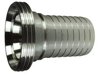 DIXON HA0235 1 1/2" 316 Stainless Steel Holedall DIN External Crimp Male Stem | Industrial Supplies